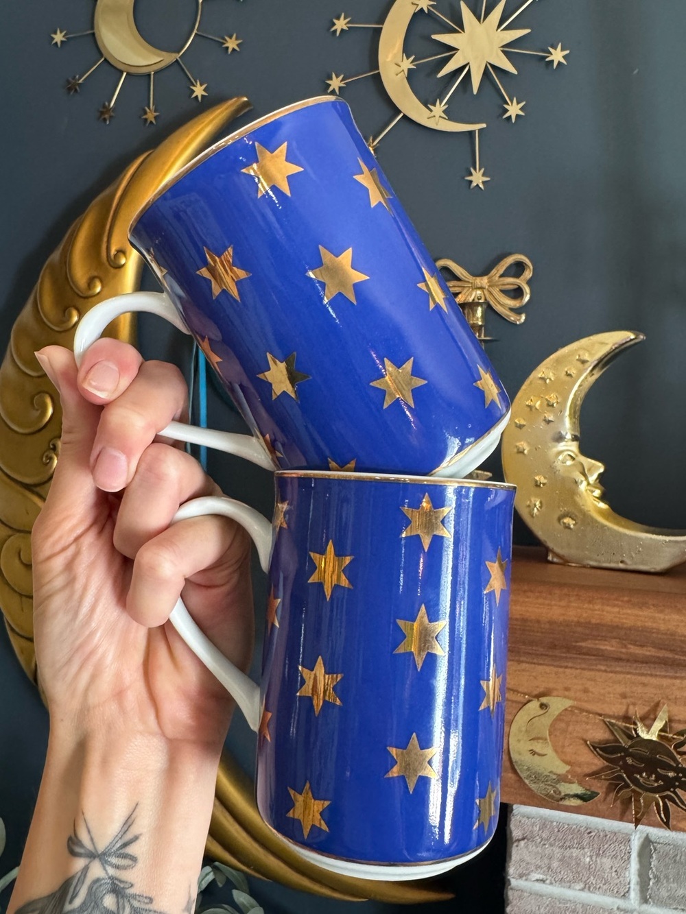 Vintage 90’s Celestial, Whimsigoth American Atlier Mug Set
